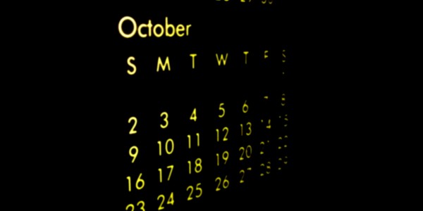 October Calendar