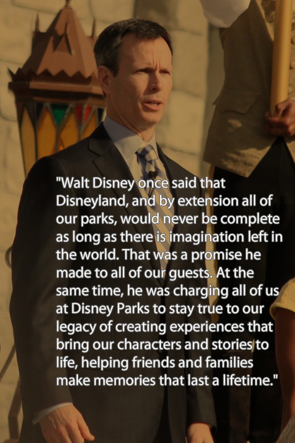Tom Staggs quote from the New Fantasyland Grand Opening
